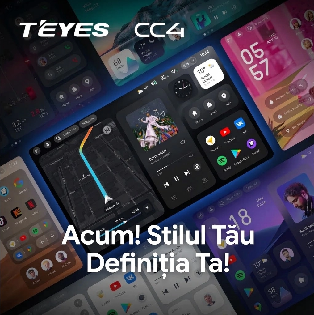 Navigatie Auto Teyes CC4, 6GB RAM, 64GB, 7inch, CarPlay Wireless, Android Auto, 4G SIM, Bluetooth, Camera Marsarier Compatibila