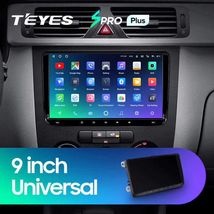 Navigatie Universala Teyes SPRO PLUS Volkswagen 4+32 9