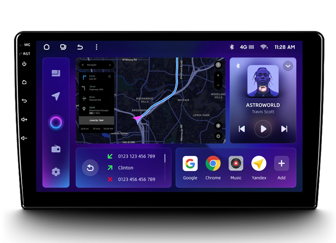 Navigatie Auto MOSS M2 Volkswagen Passat B7 USA 2015-2018 4+64GB 10