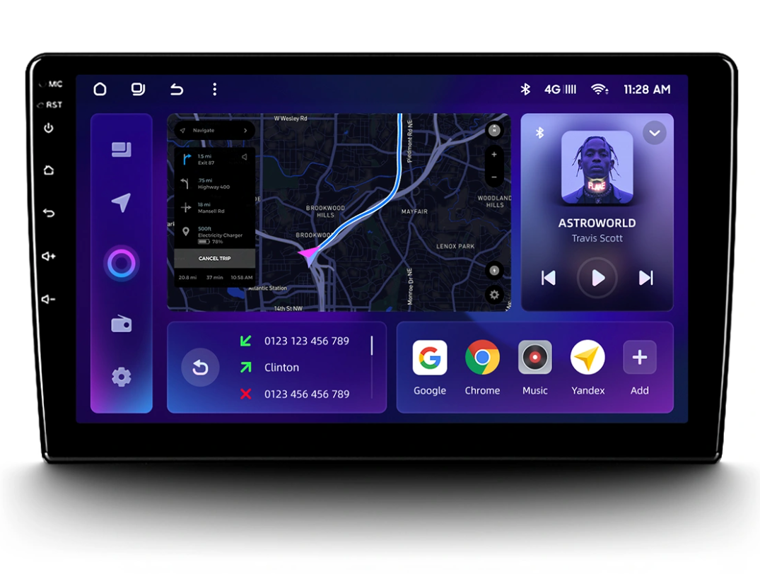 Navigatie Auto MOSS M2 Volkswagen Passat B8 2014-2018 4+64GB 10