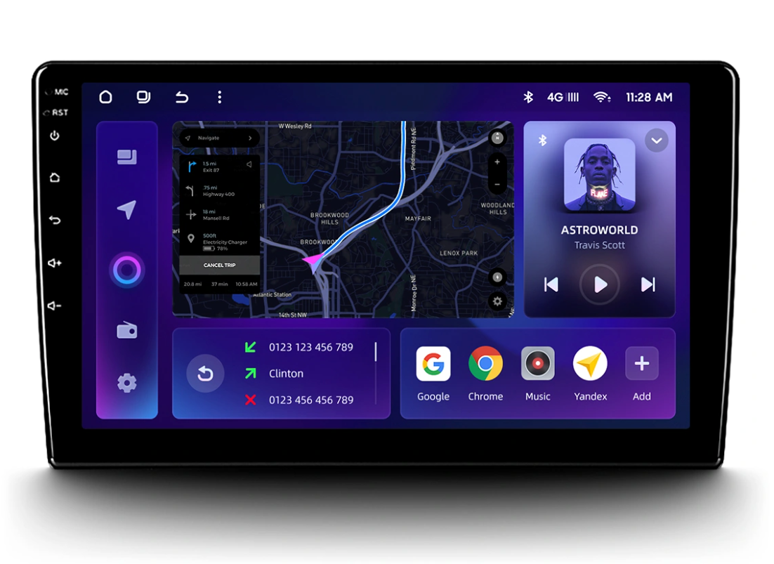 Navigatie Auto MOSS M2 Volkswagen Passat CC 2008-2016 4+64GB 10