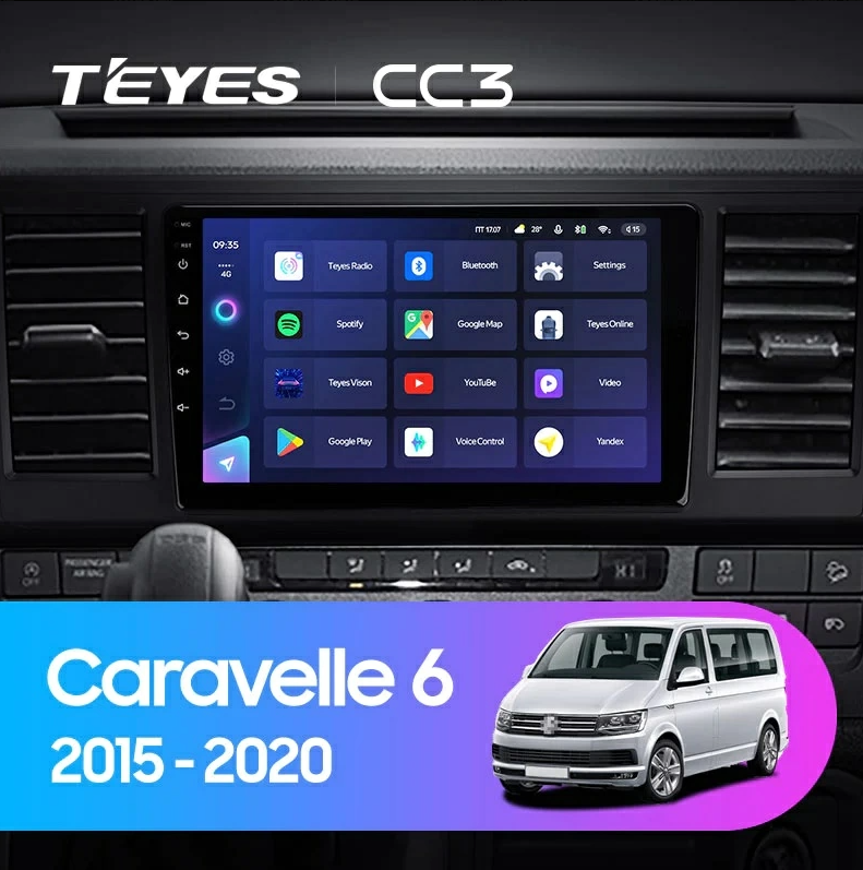 Navigatie Auto Teyes CC3L Volkswagen Caravelle T6 2015-2020 4+64GB 9