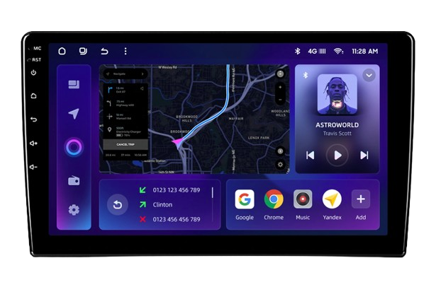 Navigatie Auto MOSS M2 Volkswagen Jetta 7 2018-2022 4+64GB 9