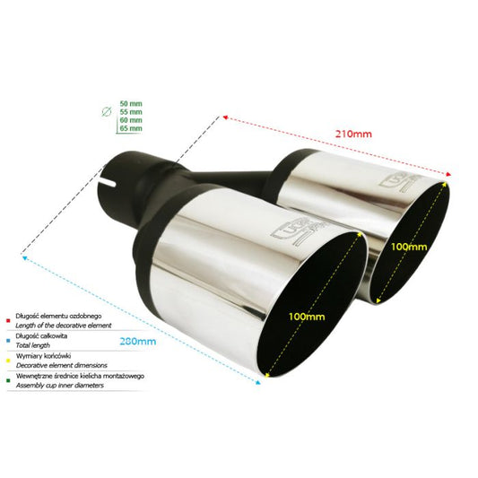 Ornament rotund evacuare, finala Ulter sport 100mm