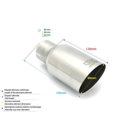Ornament rotund evacuare, finala Ulter sport 90mm