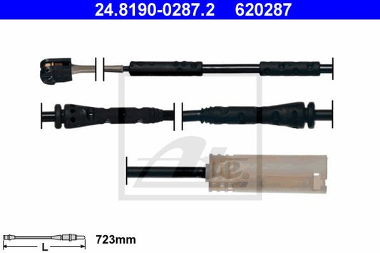 Senzor de avertizare uzura placute de frana ATE 24.8190-0287.2 Fata