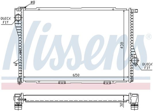 Radiator racire motor Nissens 60648A